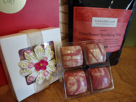 Elderflower Sparkling Wine Tea Infused Chocolate