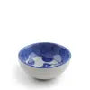 Cat Face Blue/White Trinket Dish/Tebag Holder
