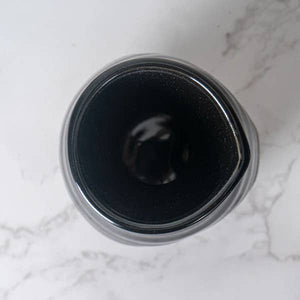 Black Matte and Glossy Glazed 2 Go 10oz Sake Tokkuri Bottle