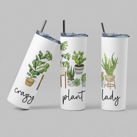 Crazy Plant Lady Plant Lover Tumbler