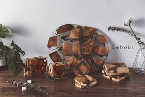Cedar Wood and Resin Tray/Trivet