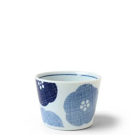 Blue Textile Petals Soba 5oz Teacup