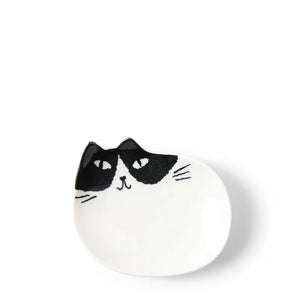 Cozy Cats Dish, Black & White