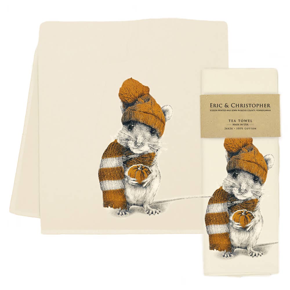 Harvest Mouse Tea Towel