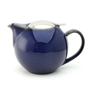 Zero Japan 5 cup Ceramic Teapot 34oz Jeans Blue