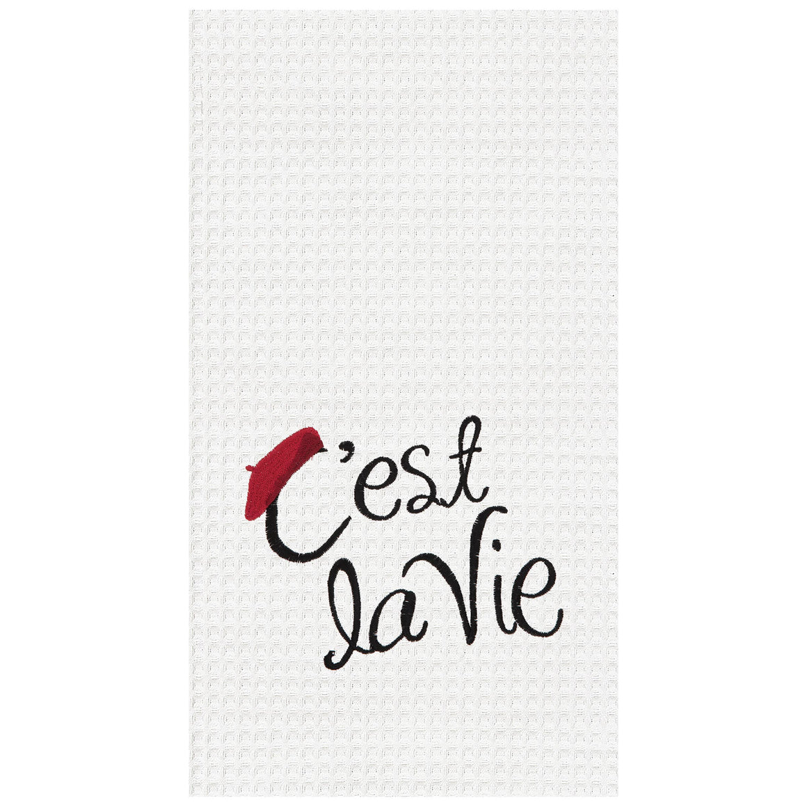 C'est La Vie French Kitchen Dishtowel