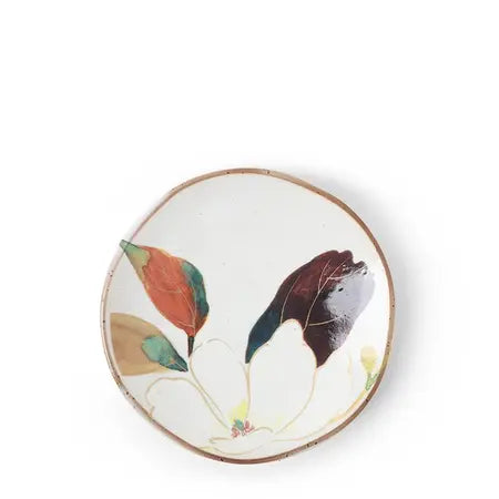 Floral Mini Plate White Flower