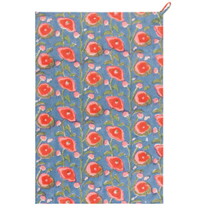Block Print Poppy Jacquard Kitchen Towel