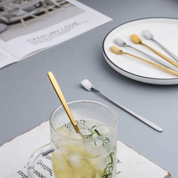Long Stirrer Black - Squared head - Todd & Holland Tea Merchants