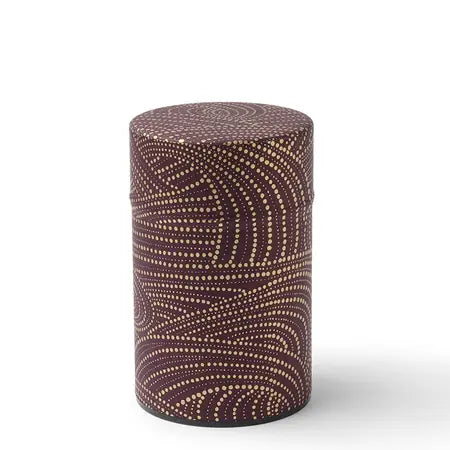 Tea Canister Purple Gold Swirl 150g