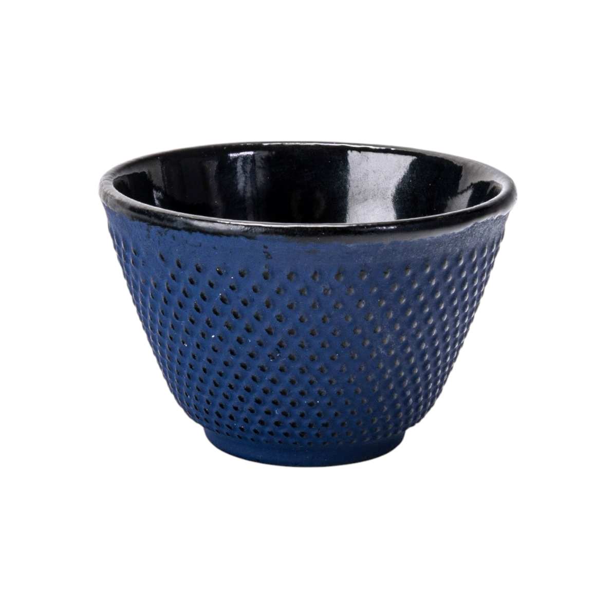 Navy Hobnail Cast Iron Tea Cup (4oz) - Todd & Holland Tea Merchants