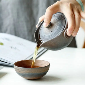 Gohobi Ceramic Handmade Gaiwan Tea Set