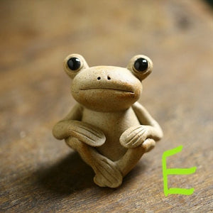 Yogi Tea Pet Handmade Ceramic Frog Ceramic