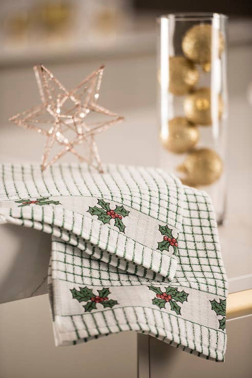 Poli-Dri Jacquard Tea Towel - Holly