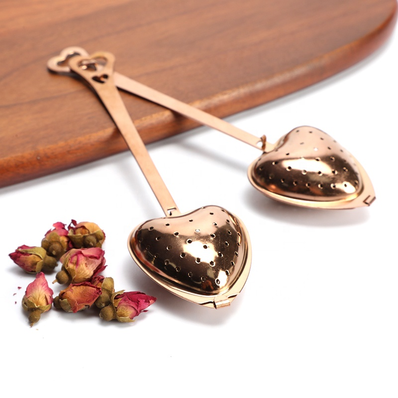 Tea Infuser - Heart Shape - Handle - 4 colors