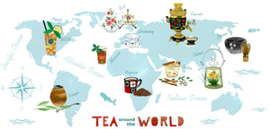 Around the World Tea Tin Canister