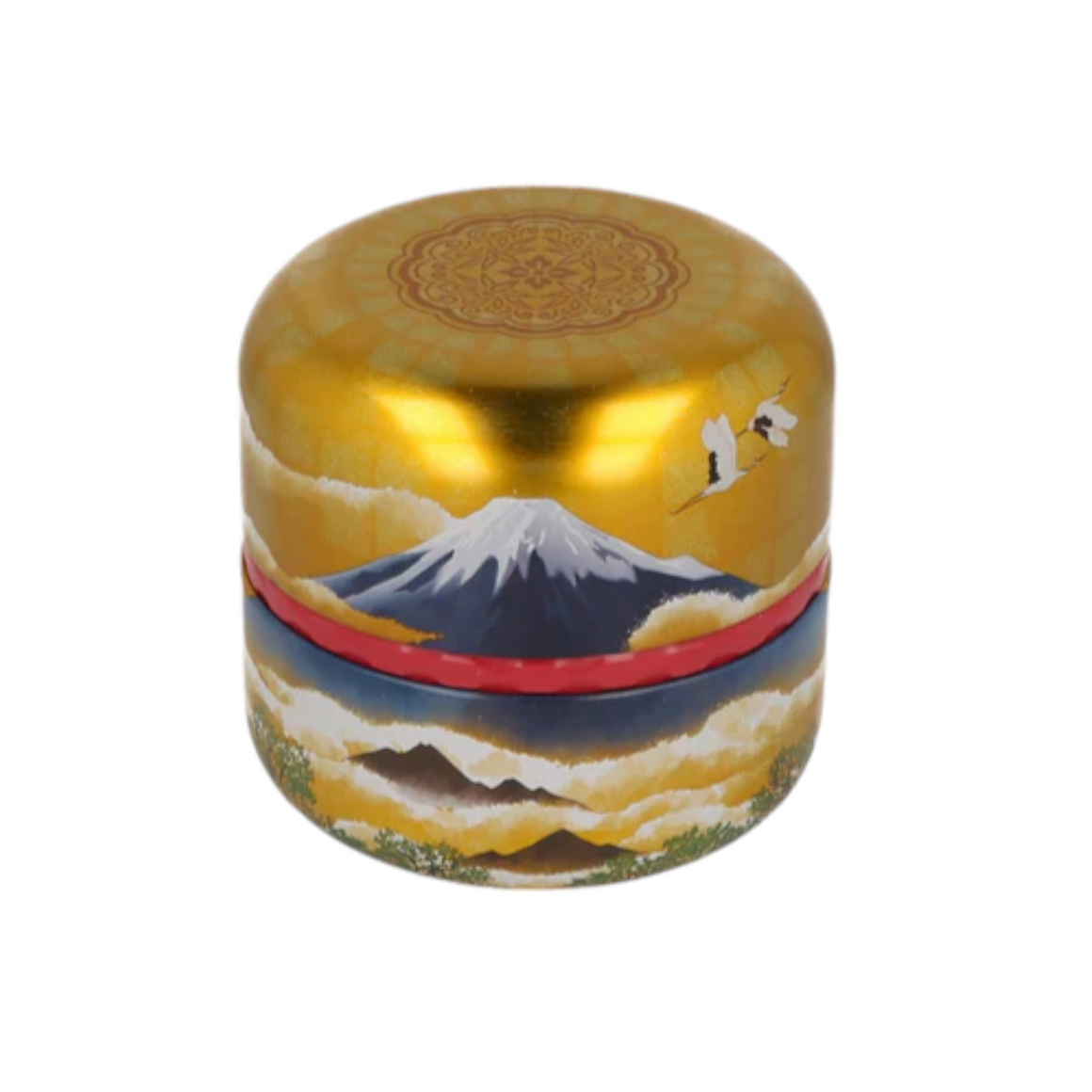 Tea Leaf or Matcha Canister Mt Fuji Gold (50gr)