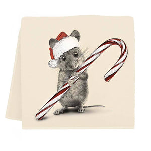 Santa Mouse 2 Tea Towel