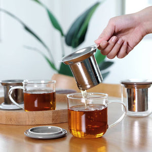 Minima™ Eva Glass Mug & Porcelain Lid Oolong