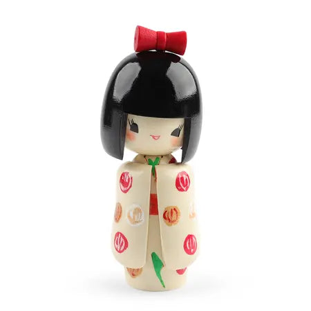 Kokeshi Otomesode Figurine Doll White