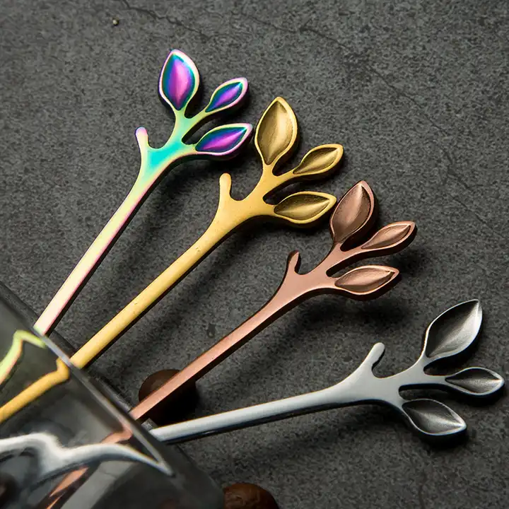 Leaf Spoon - For Tea, Coffee or Dessert - 4 colors