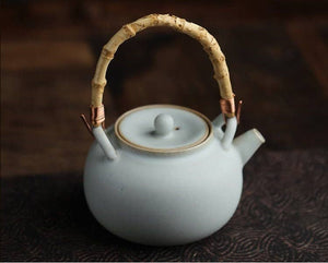 Gohobi Hand-painted Floral Teapot White Camellia