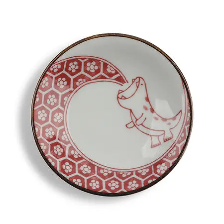 Imari-Style Dino Mini Plate Akaenryu