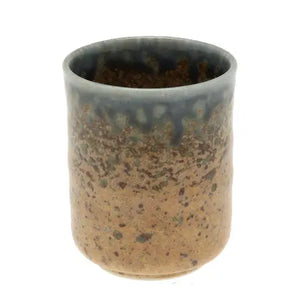 Blue Sand Crackle Tea Cup 7.5oz