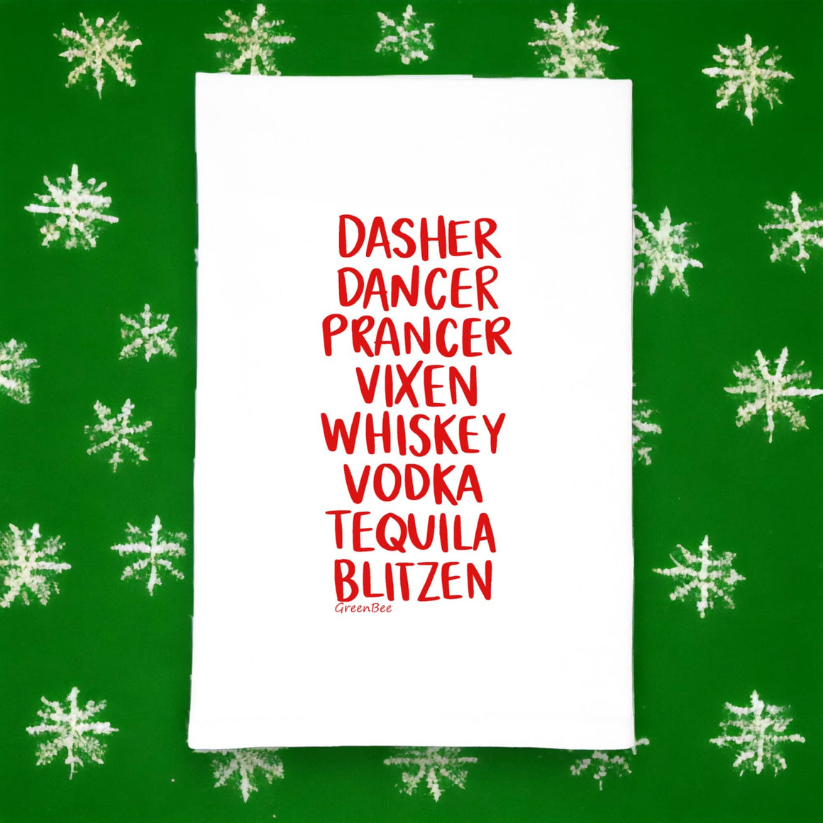 Santa's Reindeer Kitchen Towel