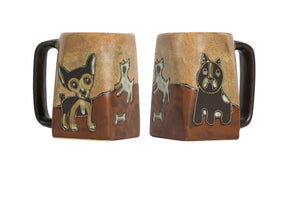 Mara Mug Square Bottom Dogs Dark