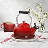 Le Creuset Stovetop Whistling Kettle Cherry (1.7qt)