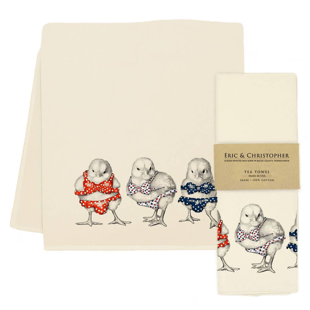 Bikini Chicks Americana Tea Towel - Todd & Holland Tea Merchants