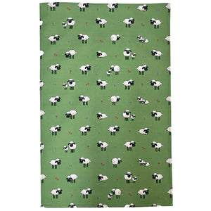 Fluffy Flock Green Cotton Kitchen Towel