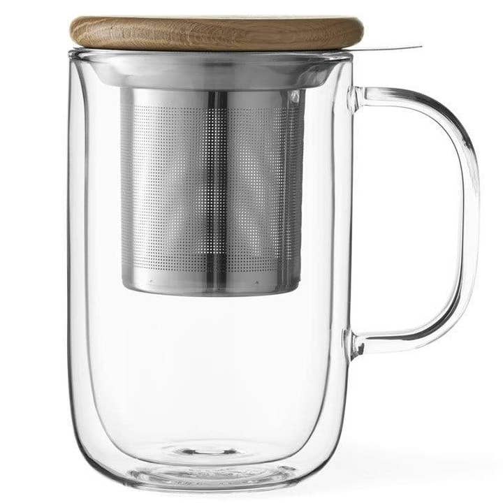 Minima™ Balance Double-Walled Glass Mug (14oz)