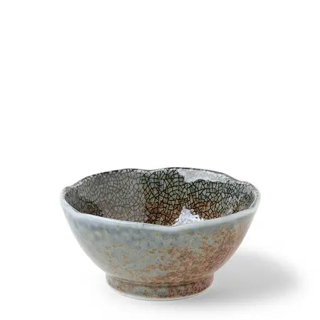 Blue Sand Crackle Trinket Dish/Tebag Holder