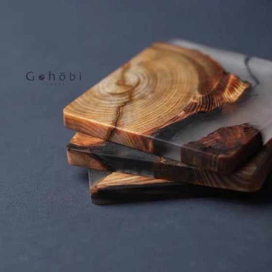 Classic Wooden Resin Coaster - Todd & Holland Tea Merchants