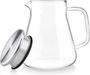 Glass Kettle with Infuser Lid -Tea Bloom (27oz)