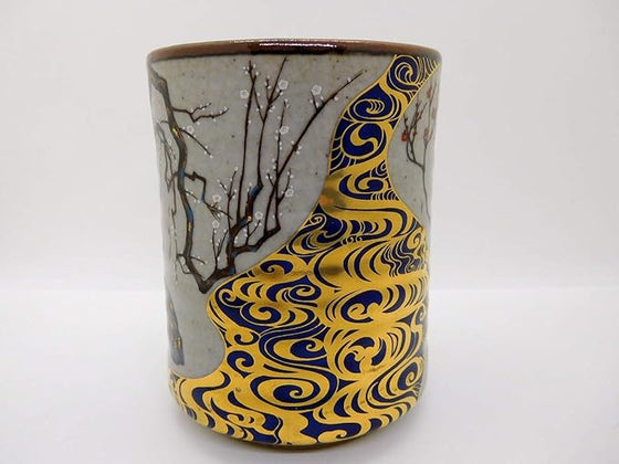 Kutani Yaki(ware) Japanese Yunomi Teacup Gold