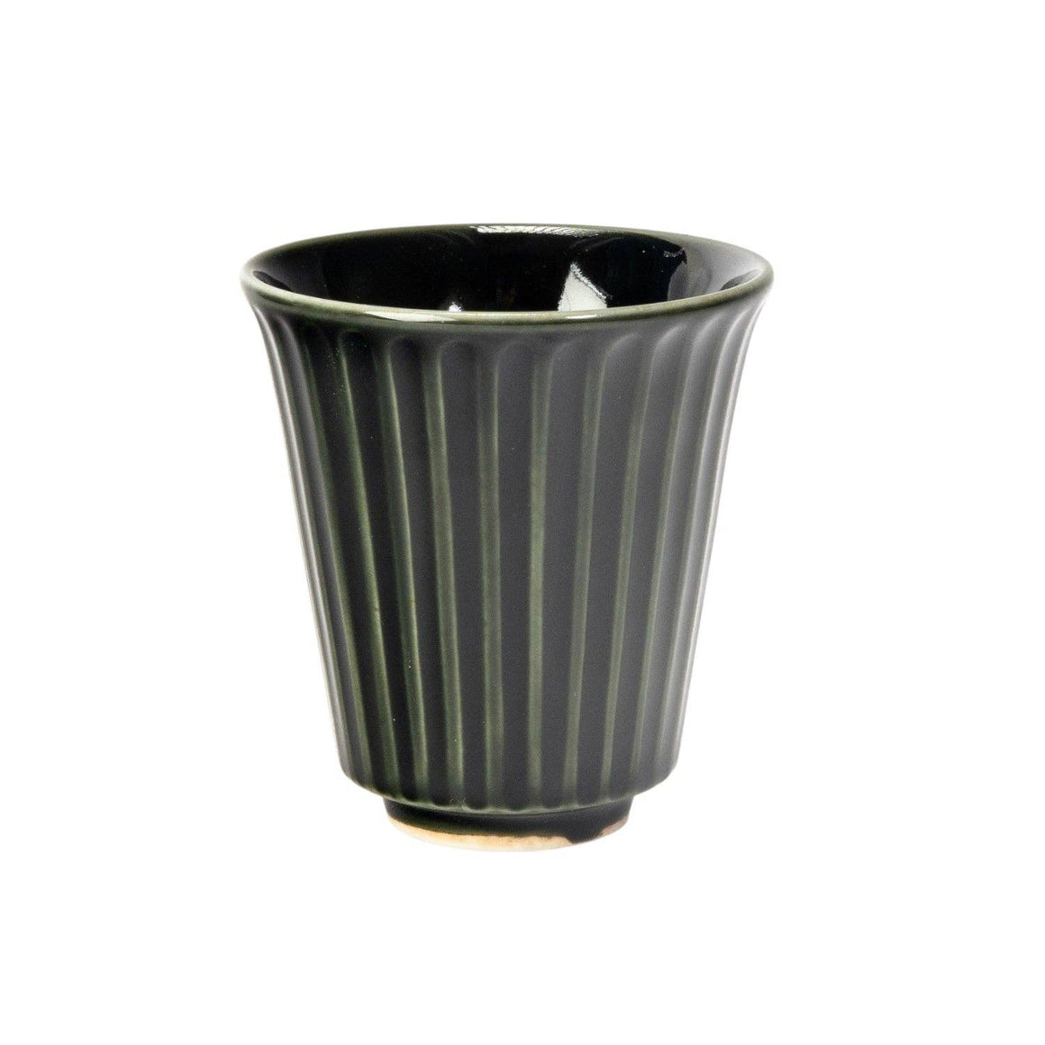 Minoware Japanese Tea Cup Sogi Dark Green