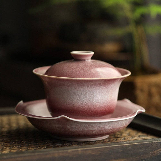 Gohobi Handmade Pink Glazed Gaiwan