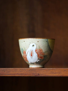 Gohobi Hand-painted White Rabbit Tea Cup - Todd & Holland Tea