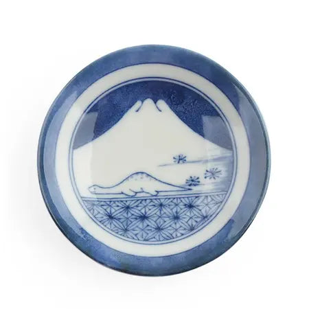 Imari-Style Dino Mini Plate Fujiryu
