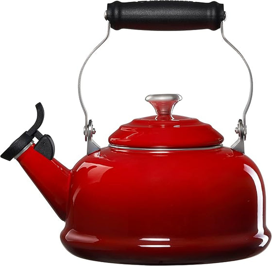 Le Creuset Stovetop Whistling Kettle Cherry (1.7qt)