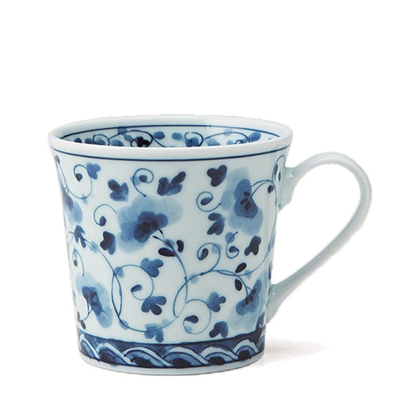 Blue & White Flowers Arabesque Mug 10 oz.
