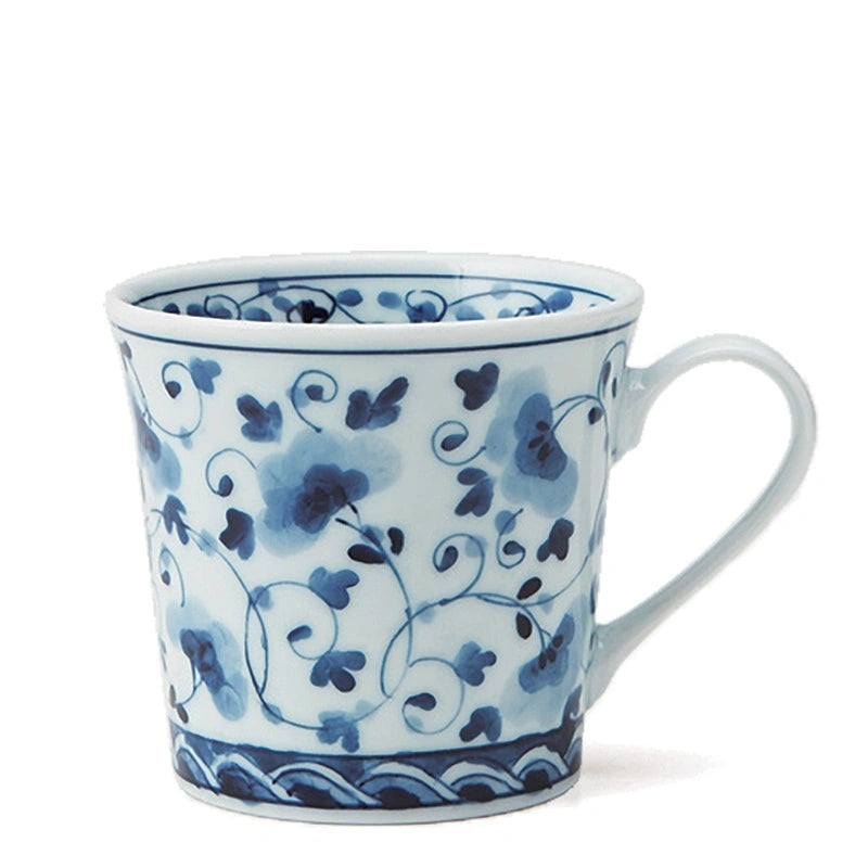 Blue & White Flowers Arabesque Mug 10 oz.