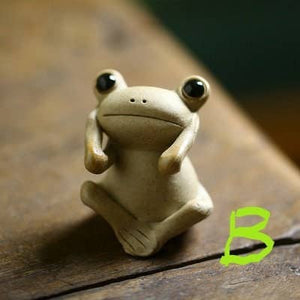 Yogi Tea Pet Handmade Ceramic Frog Ceramic