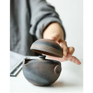 Gohobi Ceramic Handmade Gaiwan Tea Set