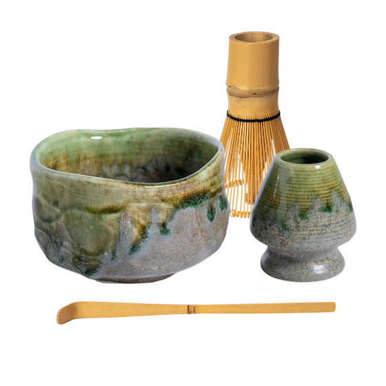 Matcha Chawan Starter Gift Set  "Olive"