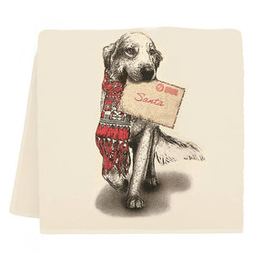 Letter to Santa Golden Retriever Towel