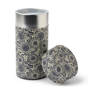 Tea Canister Black/Ivory Mum 175g